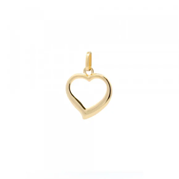 Colgante Corazón Calado Oro 14mm