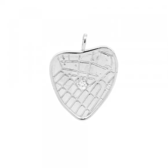 Colgante Corazón de Bilbao de Plata Personalizable