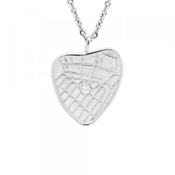 Colgante Corazón de Bilbao de Plata Personalizable