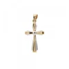 Colgante Cruz Oro Bicolor 27mm