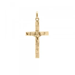 Colgante Cruz y Cristo Oro 18kt.