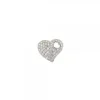 Colgante de Plata en Forma de Corazón con Circonitas Blancas
