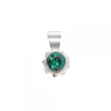 Colgante Distira Plata y Cristal Verde