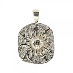 Colgante Eguzkilore Chapa Plata 31mm