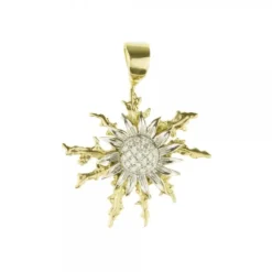 Colgante Eguzkilore Oro y Brillantes 37mm
