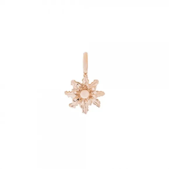 Colgante Eguzkilore Plata Rosa 8mm