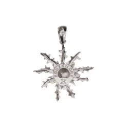 Colgante Eguzkilore Plata y Circonitas Azules 29mm