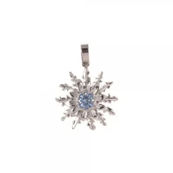 Colgante Eguzkilore Plata y Circonitas Azules 21mm