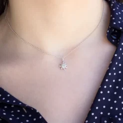 Colgante Eguzkilore Plata 9mm