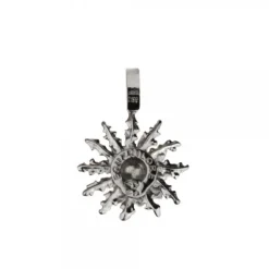 Colgante Eguzkilore Plata Envejecida 21mm