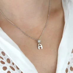 Colgante Inicial Plata 10mm