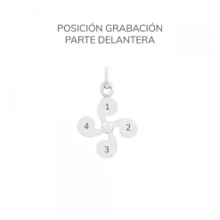 Colgante Lauburu de Plata 20mm