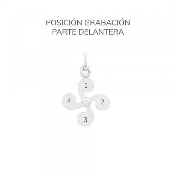 Colgante Lauburu de Plata 20mm