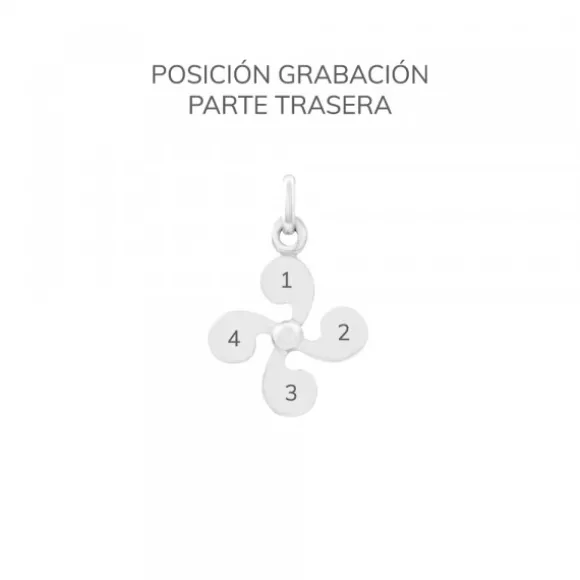 Colgante Lauburu de Plata 20mm