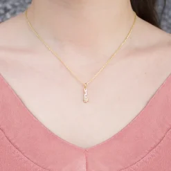 Colgante Letras Ama Plata Dorada