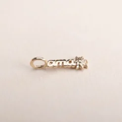 Colgante Letras Ama Plata Dorada