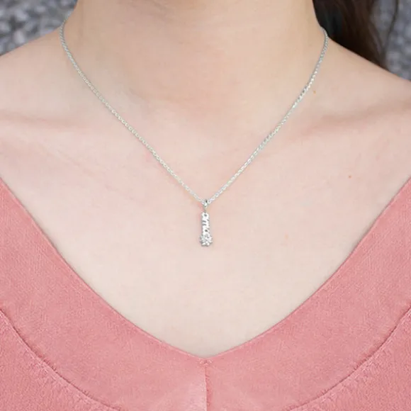 Colgante Letras Ama Plata