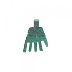 Colgante Mano de Irulegi Verde 20mm y Caucho