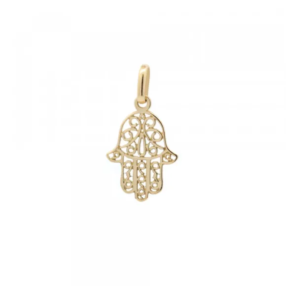 Colgante Mano Fátima Oro 18kt.18mm