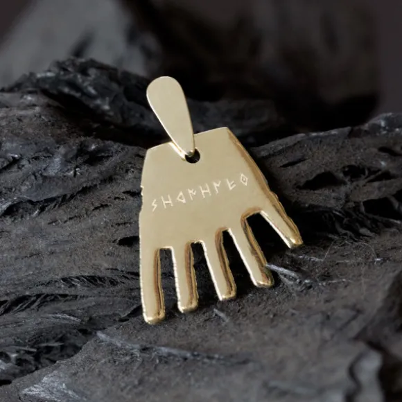 Colgante Mano Irulegi Oro 20mm