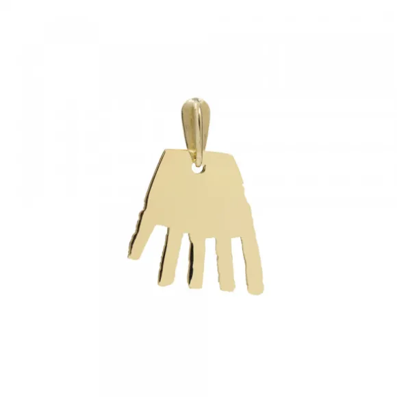Colgante Mano Irulegi Oro 20mm