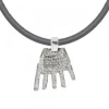 Colgante Mano Irulegi Plata 30mm y Cordón