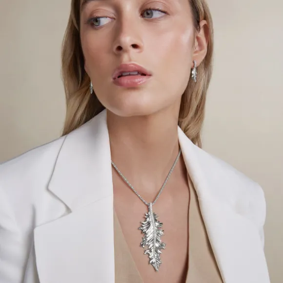 Colgante Mari Grande Plata y Circonitas Blancas