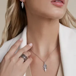 Colgante Mari Mini Plata y Circonitas Blancas