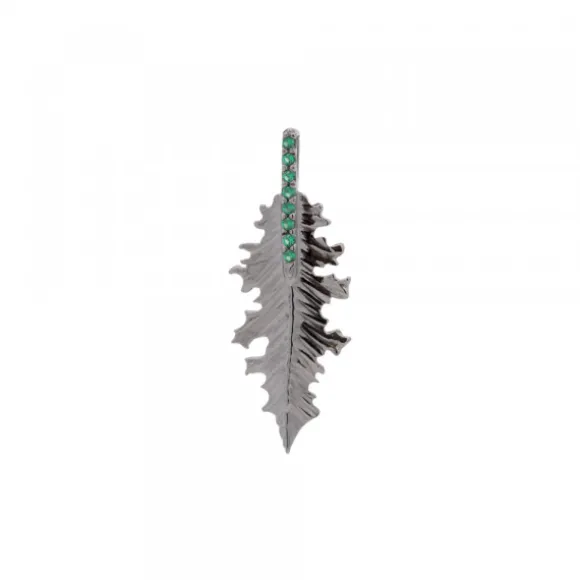 Colgante Mari Mini Rutenio y Circonitas Verdes