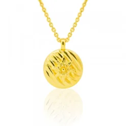 Colgante Mask de Plata Dorada