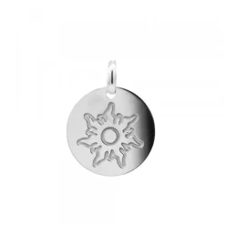 Colgante Medalla Mountain Plata Personalizable