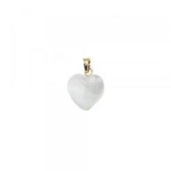 Colgante Mini Ama Corazón Plata Dorada y Nácar