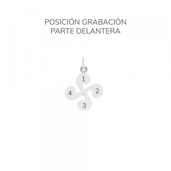 Colgante Mini Lauburu de Plata 17mm