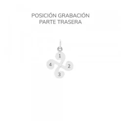 Colgante Mini Lauburu de Plata 17mm