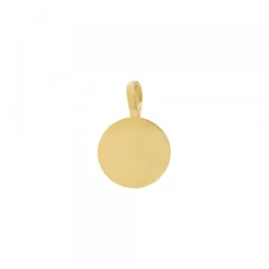 Colgante Mini Lauburu Dorado y Circonita 11mm