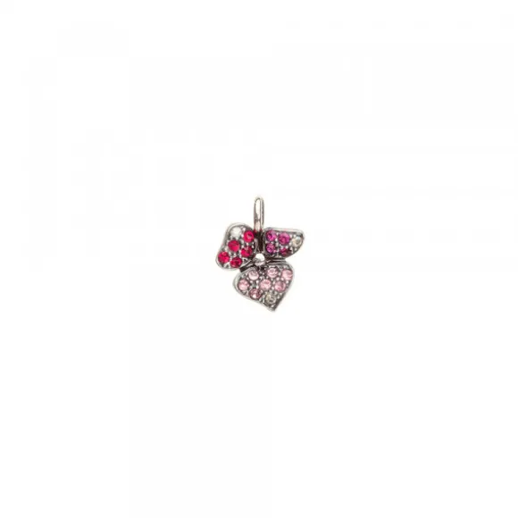 Colgante Mini Mari Lore Plata y Circonitas Rosas