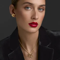 Colgante Mountain Brillo Plata Dorada