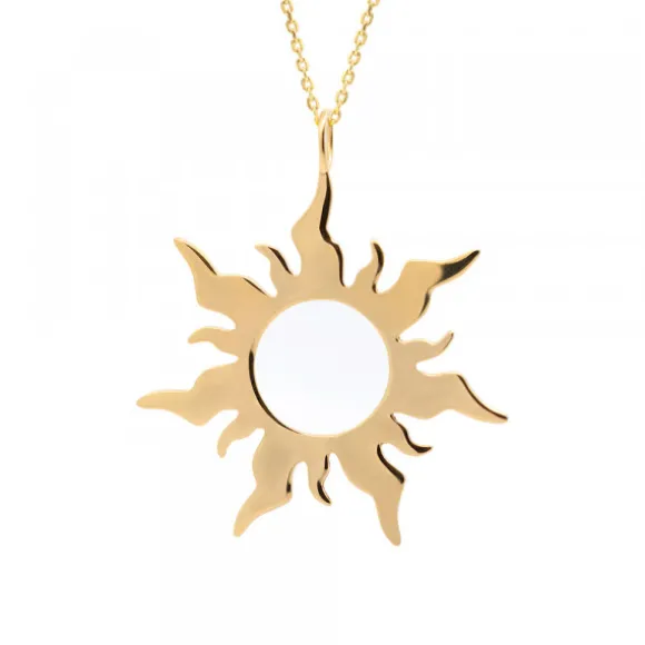 Colgante Mountain Handia Plata Dorada