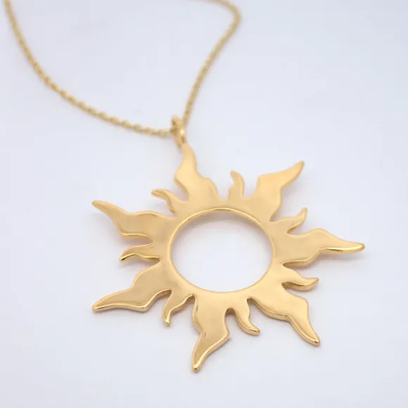 Colgante Mountain Handia Plata Dorada