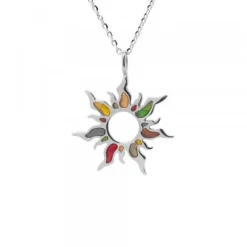 Colgante Mountain Plata Multicolor