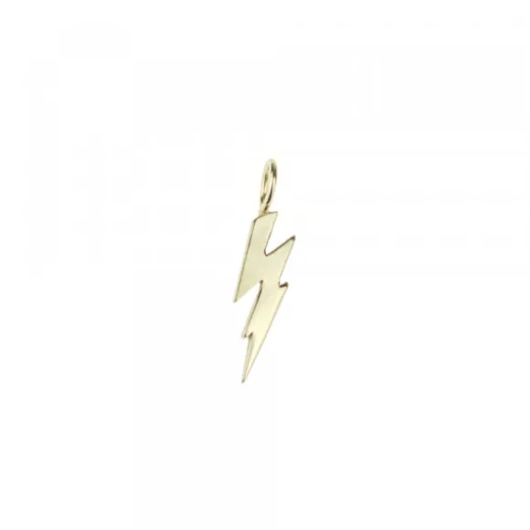Colgante Rayo de Plata Dorada