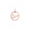 Colgante Redondo Ama de Plata Rosa