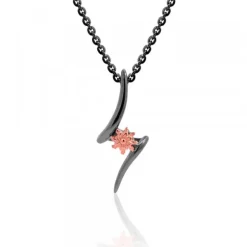 Colgante Tximist de Rutenio y Plata Rosa