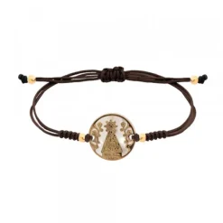 Colgante Virgen de Arrate de Nácar con Plata 20mm