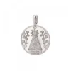 Colgante Virgen de Arrate Nácar y Plata 30mm