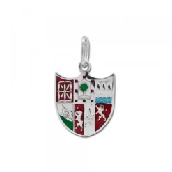 Colgante Zazpiak Bat de Plata con Esmalte Personalizable