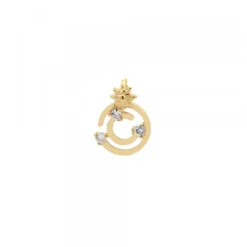 Colgante Zurrunbilo Plata Dorada y Circonitas