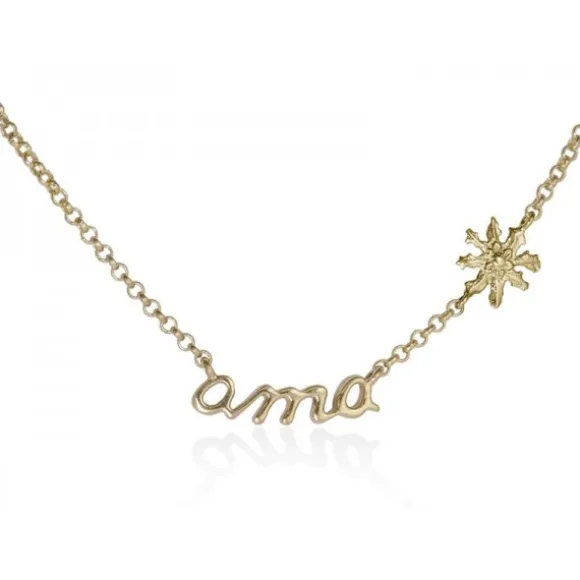 Collar Ama de Plata Dorada