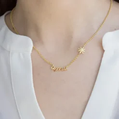 Collar Ama de Plata Dorada