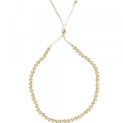 Collar Eguzkilore Bolitas Plata Dorada